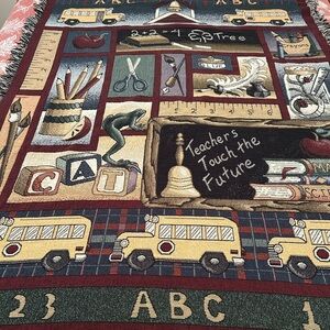 “Teachers Touch The Future”Themed Tapestry